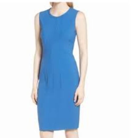 BOSS Hugo Boss Women's Dajil Ponte Sheath Dress Blue8